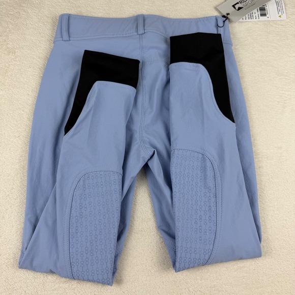 NWT Dover Saddlery Riding Sport Kids Oxford Knee-Patch Breech‎ Smokey Blue 12 - Picture 11 of 14